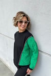 Tek Kol Yeşil Sweatshirt