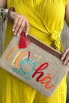 TROPİKAL ALOHA CLUTCH ÇANTA - Prime Serisi