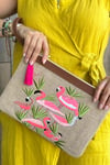 TROPİKAL FLAMİNGO CLUTCH ÇANTA - Prime Serisi