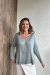 V YAKA JAKARLI İTALYAN TRİKO - Küf rengi