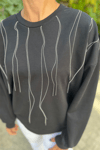 ZİNCİR DETAYLI SWEATSHIRT