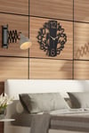  MUYİKA Uccelo Metal Siyah Sessiz Mekanizma Duvar Saati 41x41cm MDS-41