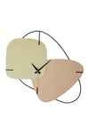 MUYİKA Brazil Metal Hand-Made 58x55cm Dekoratif Duvar Saati (Yeşil-Kahve) MDS-50