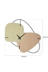 MUYİKA Brazil Metal Hand-Made 58x55cm Dekoratif Duvar Saati (Yeşil-Kahve) MDS-50
