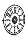 MUYİKA Bruno Metal Siyah Duvar Saati 50x50cm MDS-50