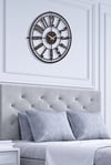 MUYİKA Bruno Metal Siyah Duvar Saati 50x50cm MDS-50