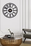 MUYİKA Bruno Metal Siyah Duvar Saati 50x50cm MDS-50