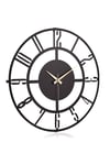 MUYİKA Bunnela Metal Siyah Duvar Saati 50x50cm MDS-50
