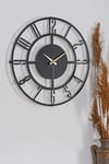 MUYİKA Bunnela Metal Siyah Duvar Saati 41x41cm MDS-41