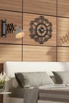 MUYİKA Modellato Metal Siyah Duvar Saati 41x41 cm Sessiz Mekanizma MDS-41
