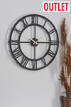 OUTLET MUYİKA Bonni Metal Siyah Duvar Saati 41x41cm MDS-41