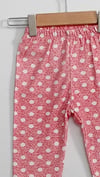 1-2-3 Yaş Kız Bebek Yeni Yıl Baskılı Uzun Kollu 2'li Pijama Takımı