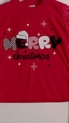4-5-6 Yaş Mery Chrismast Baskılı Uzun Kollu 2'li Çocuk Pijama Takımı