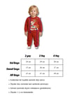 Bebek Sweat Pijama Takım Noel Baba Yılbaşı Desenli 1-4 Yaş