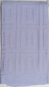 Bebek Triko Battaniye Kareli 85x95cm Mavi