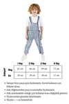Çocuk Kot Salopet Unisex