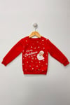 Çocuk Sweat Takım Şardonlu Pamuk Kumaş Noel Baba Tasarım 1-3 Yaş