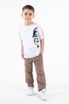Erkek Çocuk Atatürk Siluet Baskılı Beyaz Tshirt