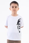 Erkek Çocuk Atatürk Siluet Baskılı Beyaz Tshirt