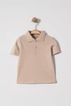 Erkek Çocuk Basic Bej Polo Yaka Tshirt 10-13 Yaş