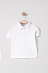 Erkek Çocuk Basic Beyaz Polo Yaka Tshirt 2-5 Yaş