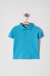 Erkek Çocuk Basic Turkuaz Polo Yaka Tshirt 6-9 Yaş