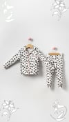 Kız Bebek Pijama Takımı Leopar Pembe Detay  6-18 AY