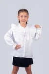 Kız Çocuk Okul Gömleği Fiyonklu 2-5 Yaş