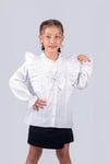 Kız Çocuk Okul Gömleği Fiyonklu 2-5 Yaş