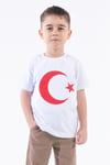 Türk Bayraklı Atatürk Baskılı T-shirt Set 4-14 Yaş Kız-Erkek