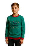 Unisex Yılbaşı Konsept Merry Christmas %100 Pamuk Sweatshirt