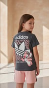 Kız Çocuk Stitch Tasarımlı Penye Şort Takım