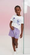 Kız Çocuk Stitch Tasarımlı Penye Şort Takım