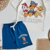 Paw Patrol Basklılı Penye Şort Takım