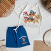 Paw Patrol Basklılı Penye Şort Takım