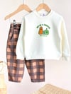 Unisex Çocuk Dokuma Pantolonlu Takım