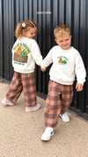 Unisex Çocuk Dokuma Pantolonlu Takım