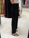 475 Kemerli Wideleg Tensel Pantolon SİYAH