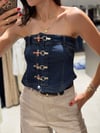 Kancalı Jean Straplez Bluz