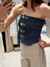 Kancalı Jean Straplez Bluz