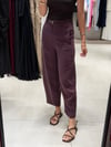 Kemerli Tensel Havuç Pantolon MÜRDÜM