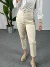 Keten Krem ZR Model Havuç Pantolon