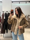 Kürk Detay Süet Mont CAMEL