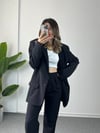 Siyah Owersize Zr Model Takım