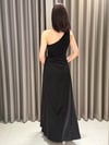 Tek Omuz Pencere Detay Elbise SİYAH