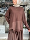 CEREMONY BAMBU PANTOLONLU TAKIM KAHVERENGİ 