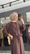 CEREMONY CEKETİ ÇIT ÇIT DETAYLI KOLSUZ ELBİSELİ SAPPHİRE TAKIM 