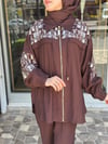 MİSSEMRAMİSS ELEGANZA GRAFITE TAKIM KAHVERENGİ