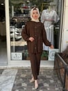 MİSSEMRAMİSS VELİN TAKIM KAHVERENGİ 