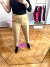 CAMEL DÜĞMELİ BELİ LASTİKLİ PANTOLON